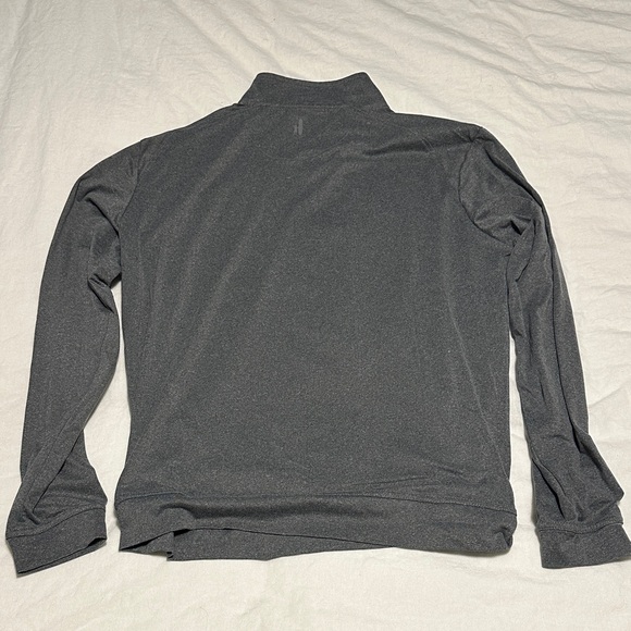 johnnie-O Gray Quarter Zip Boston College Pullover - Picture 2 of 5